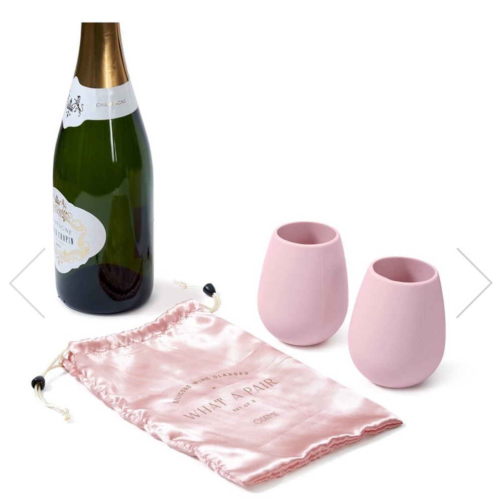 Odeme “What A Pair” Silicone Wine Glasses